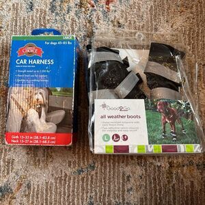 LARGE dog bundle-All Weather Dog Boots and Car Harness